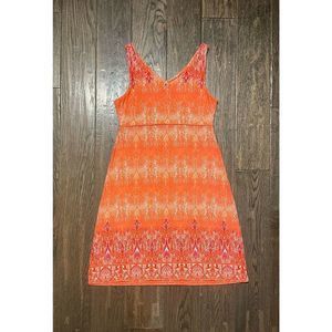 Athleta Coral Paisley Dress